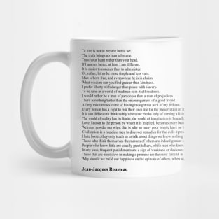 Rousseau Quotes Mug